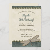 Editable Dragonfly and Trim  Kaart (Voorkant / Achterkant)