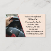 Editable Driving School Instructor Visitekaartje (Voorkant)