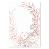 Editable Dusty Roos Gold Custom Wreatding Wedding Kaart (Achterkant)