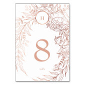 Editable Dusty Roos Gold Custom Wreatding Wedding Kaart (Voorkant)