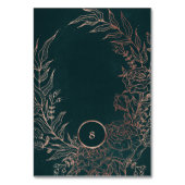 Editable Dusty Roos Gold Emerald Custom Wreate Kaart (Achterkant)