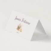 Editable Easter Bunny Place Card Kaart (Voorkant)