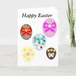 Editable Easter Egg Feestdagen Kaart