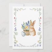 Editable Easter Potluck Invitation Kaart (Achterkant)