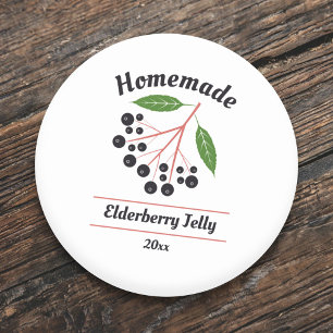 Editable Elderberry Jelly Label Sticker
