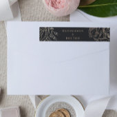 Editable Elegant Black Gold Custom Wreated Wedding