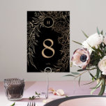 Editable Elegant Black Gold Custom Wreated Wedding Kaart<br><div class="desc">Dit is onderdeel van een collectie - indien nodig kunt u contact met mij opnemen voor hulp of meer *geen echte folie</div>