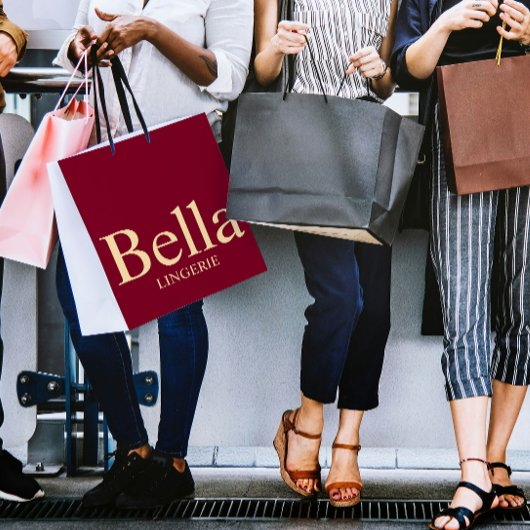 Editable Elegant Lingerie Branding Design  Groot Cadeauzakje