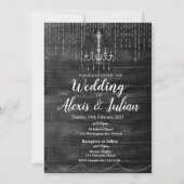 Editable Elegant Wedding Invitation - Rustic Kaart (Voorkant)