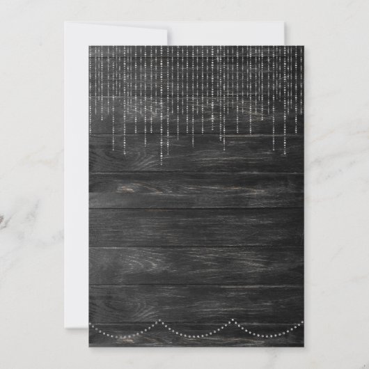 Editable Elegant Wedding Invitation - Rustic Kaart (Achterkant)