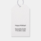 Editable Estate Pop-By Christmas Cadeaulabel (Achterkant)