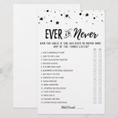Editable Ever of Nooit Vrijgezellenfeest game (Voorkant / Achterkant)