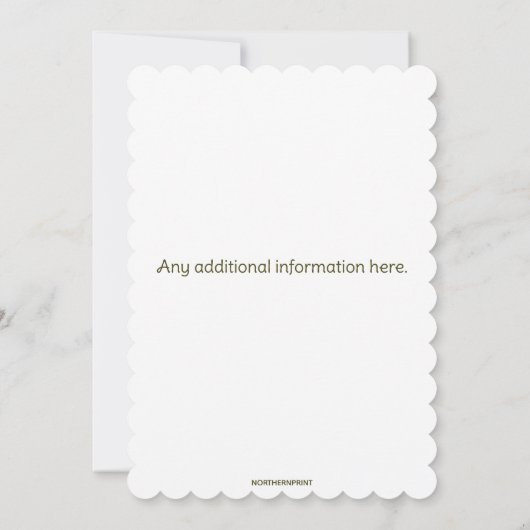 Editable Expectant Parents Hearts Gender Reveal Kaart (Achterkant)