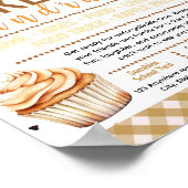 Editable fall bake sale Fundraiser Flyer Poster (Hoek)