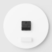 EDITABLE Family Farmhouse Clock - GRAY wood Grote Klok (Achterkant)