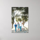 Editable Family Photo Stretched Canvas Print (Voorkant)