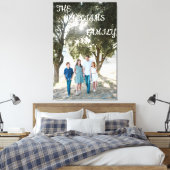 Editable Family Photo Stretched Canvas Print (Insitu (Slaapkamer))