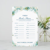 Editable Finish Bride and Groom's Phrase Bridal (Staand voorkant)