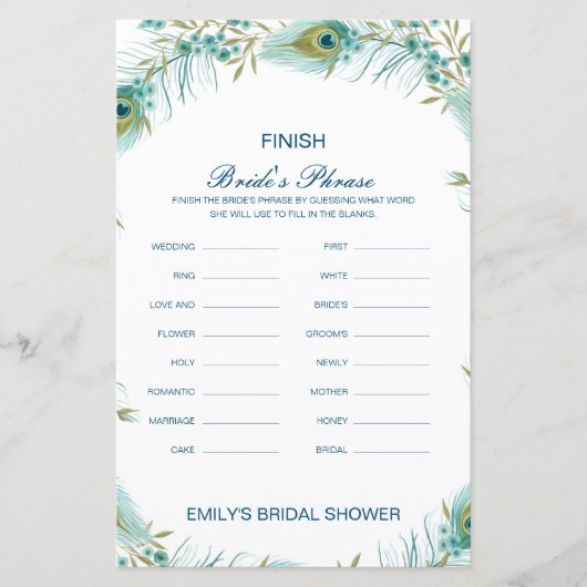 Editable Finish Bride and Groom's Phrase Bridal (Voorkant)