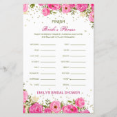 Editable Finish Bride and Groom's Phrase Bridal (Voorkant)