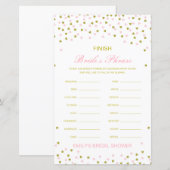 Editable Finish Bride and Groom's Phrase Bridal (Voorkant / Achterkant)