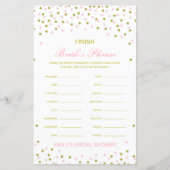 Editable Finish Bride and Groom's Phrase Bridal (Voorkant)