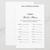 Editable Finish Bride and Groom's Phrase Bridal (Voorkant / Achterkant)