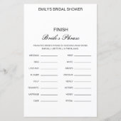 Editable Finish Bride and Groom's Phrase Bridal (Voorkant)