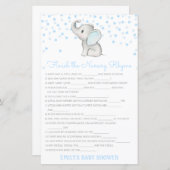 Editable Finish the Nursery Rhyme with Answer (Voorkant / Achterkant)