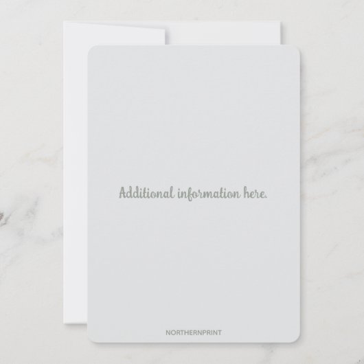  Editable First Birthday Party Invitation Kaart (Achterkant)