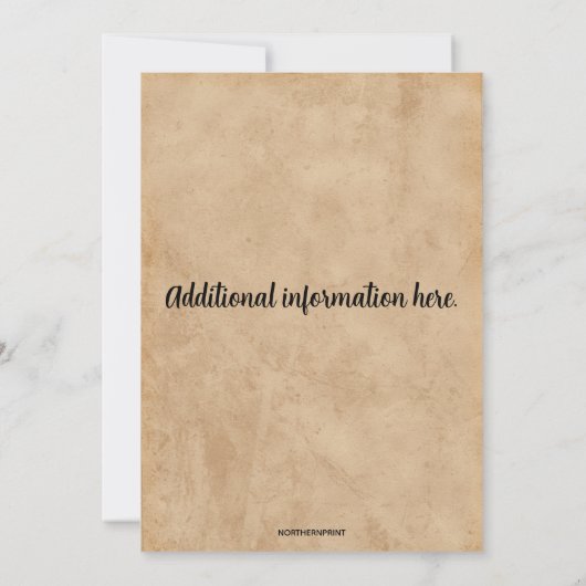 Editable Fish Fry Invitation Kaart (Achterkant)