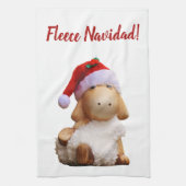 Editable Fleece Navidad Theedoek (Verticaal)