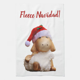 Editable Fleece Navidad Theedoek