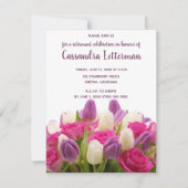 Editable Floral Bouquet Birthday Uitnodiging (Voorkant)