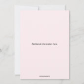 Editable Flowers Cocktails and Conversation Kaart (Achterkant)