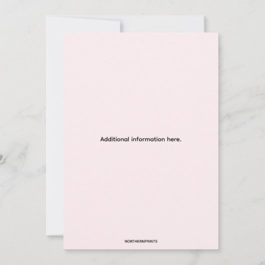 Editable Flowers Cocktails and Conversation Kaart (Achterkant)