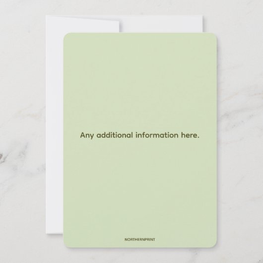 Editable Flowers in a Bucket Kaart (Achterkant)