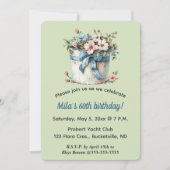 Editable Flowers in a Bucket Kaart (Voorkant)