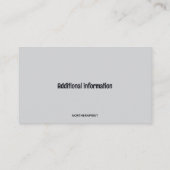 Editable Flute Flautist Visitekaartje (Achterkant)