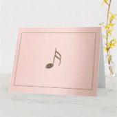 Editable Formal Black Gold Music Note Gold Border Kaart (Gele Bloem)