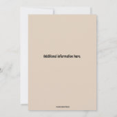 Editable Four Photo Party  Kaart (Achterkant)