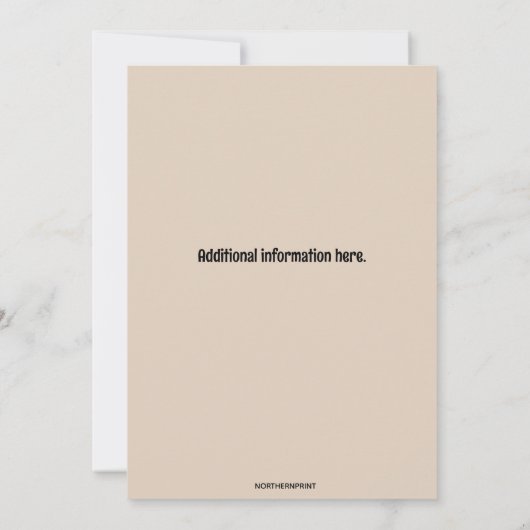 Editable Four Photo Party  Kaart (Achterkant)