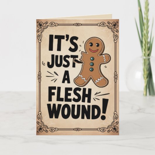 EDITABLE  Funny Christmas Kaart (Voorkant)