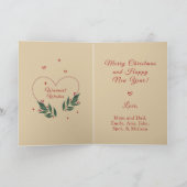 EDITABLE  Funny Christmas Kaart (Binnen)