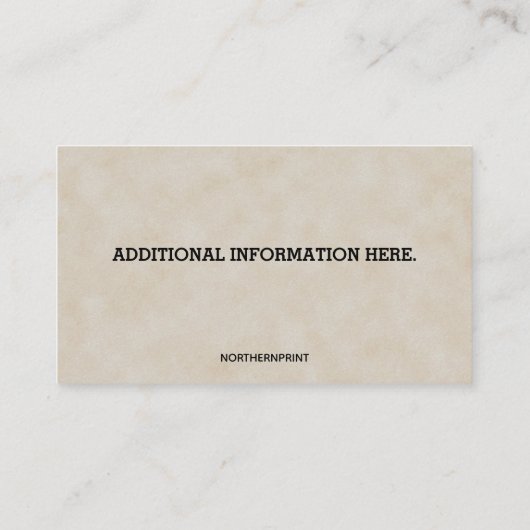 Editable Funny Retirement  Visitekaartje (Achterkant)