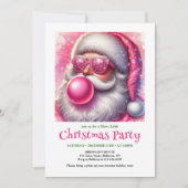 Editable Funny Santa Heart Glasses Christmas  Kaart (Voorkant)