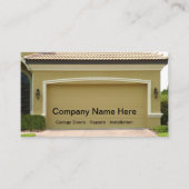 Editable Garage Door Moderne Visitekaartjes (Voorkant)
