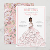 Editable Glam Bride Vrijgezellenfeest Kaart (Voorkant / Achterkant)