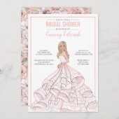 Editable Glam Bride Vrijgezellenfeest Kaart (Voorkant / Achterkant)