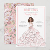 Editable Glam Bride Vrijgezellenfeest Kaart (Voorkant / Achterkant)